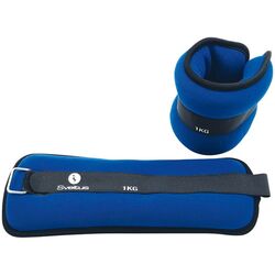 Greutati pentru maini si picioare Sveltus 0961 2x1 kg (Blue/Black)