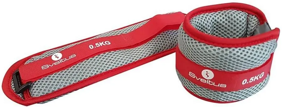 Greutati pentru maini si picioare Sveltus Aquaband 0962 2x0.5 kg (Gray/Red)
