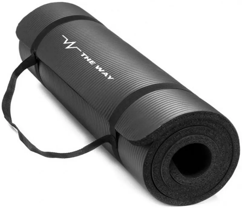 Covoras pentru yoga TheWay Fitness FIT-ACM10 (Black)