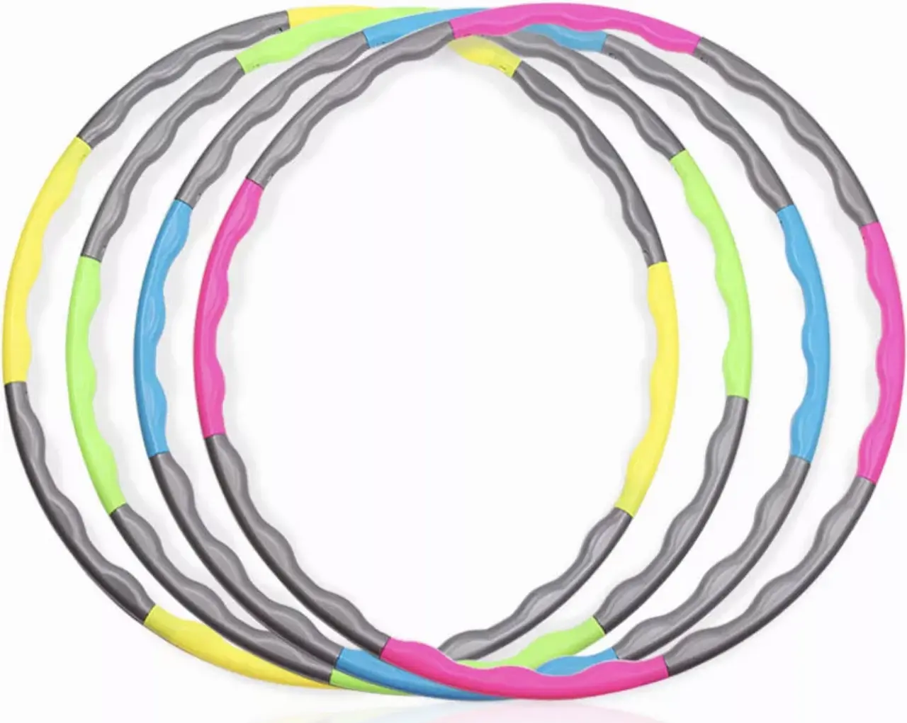 Массажный обруч Thunder Hula Hoop (Blue/Grey) - 5