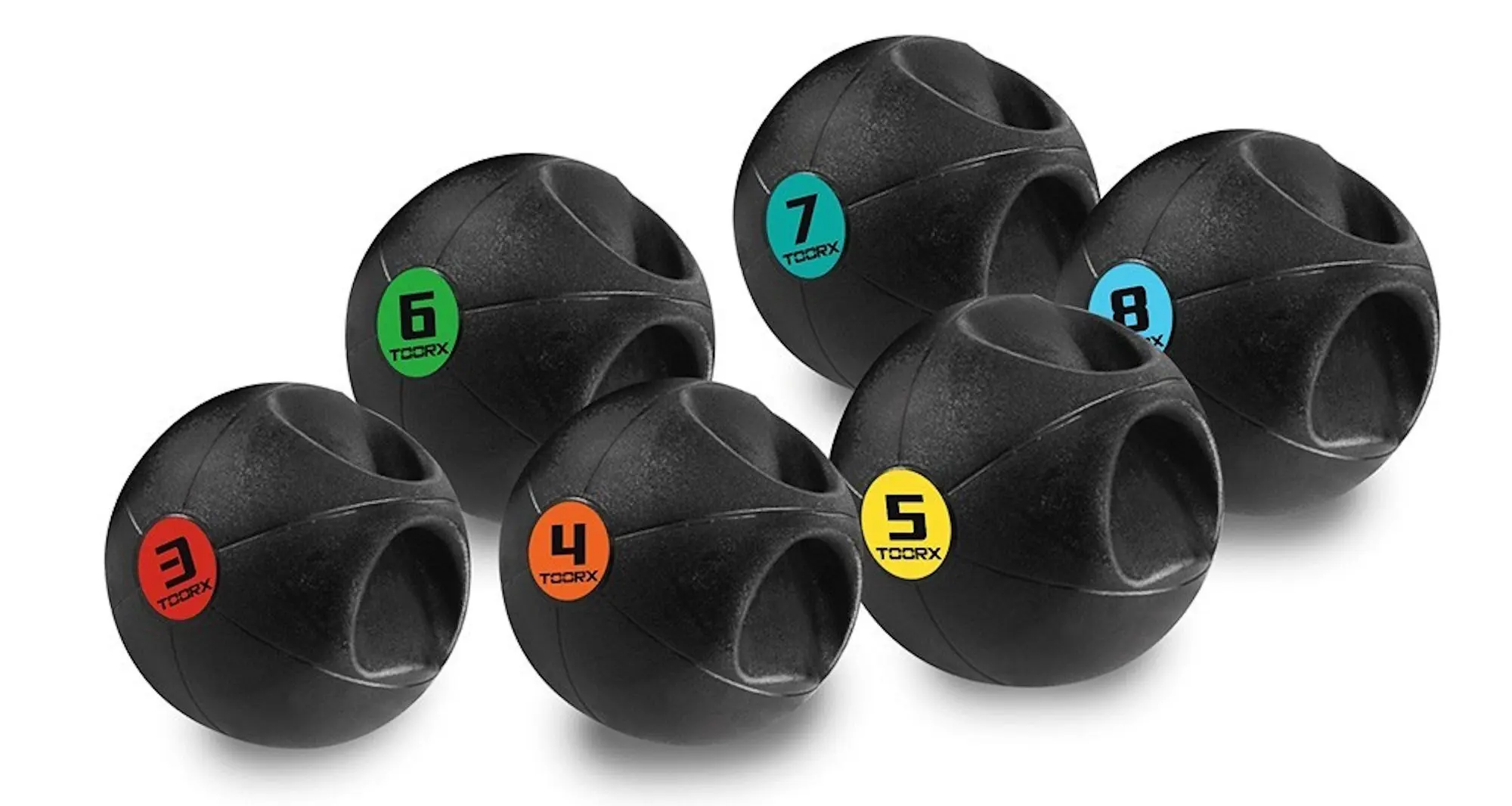 Minge medicinala cu manere Toorx AHF-178 5kg (Black/Yellow)