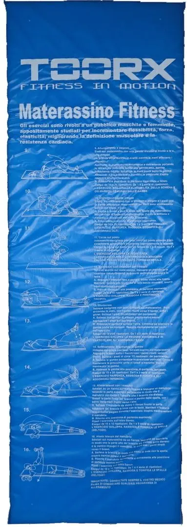 Saltea pliabila pentru gimnastica Toorx MAT-GE (Blue/Red)