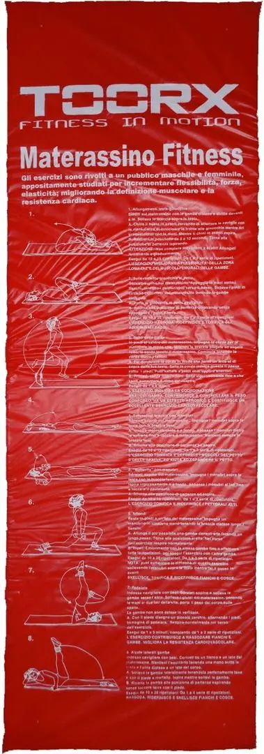 Saltea pliabila pentru gimnastica Toorx MAT-GE (Blue/Red)