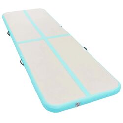 Saltea gonflabila pentru gimnastica VidaXL 91914 300x100x10 (Green/Grey) Thumb