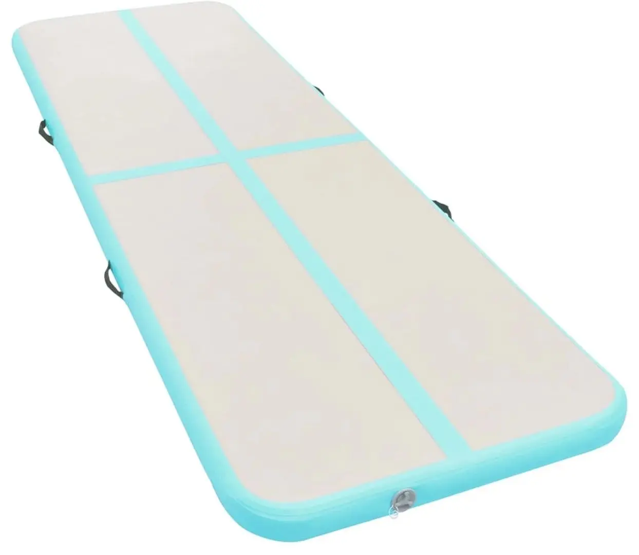 Saltea gonflabila pentru gimnastica VidaXL 91914 300x100x10 (Green/Grey)