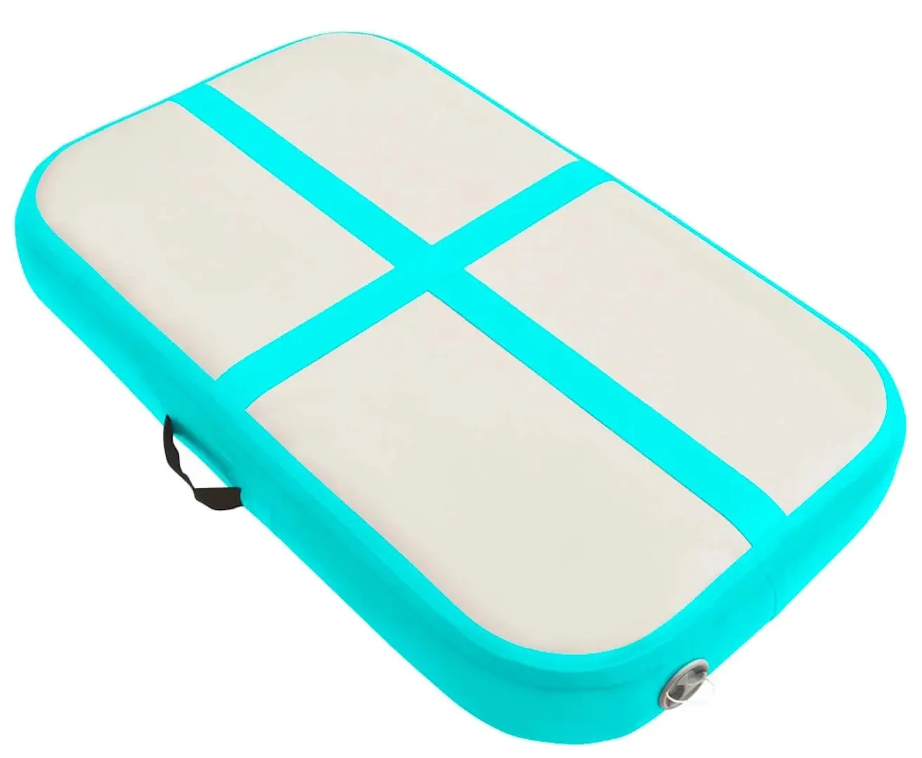 Saltea gonflabila pentru gimnastica VidaXL 92657 600x100x20 (Green/Grey)