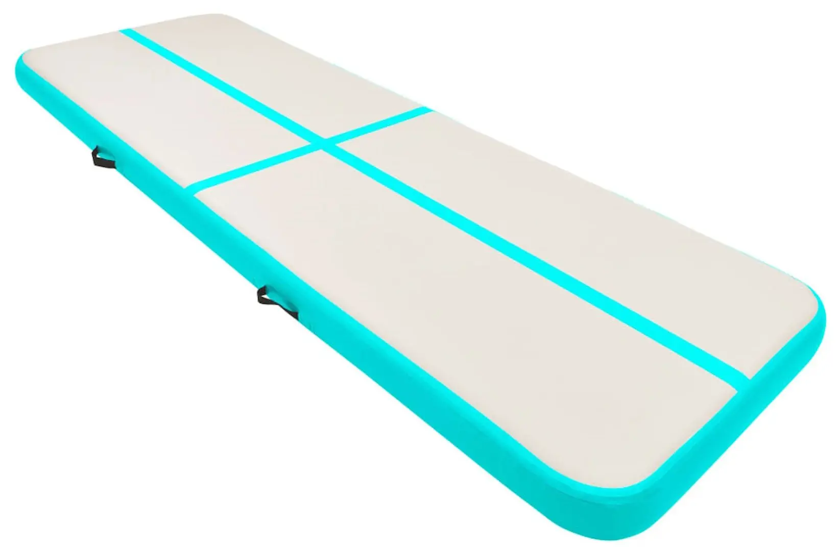 Saltea gonflabila pentru gimnastica VidaXL 92678 300x100x20 (Green/Grey)