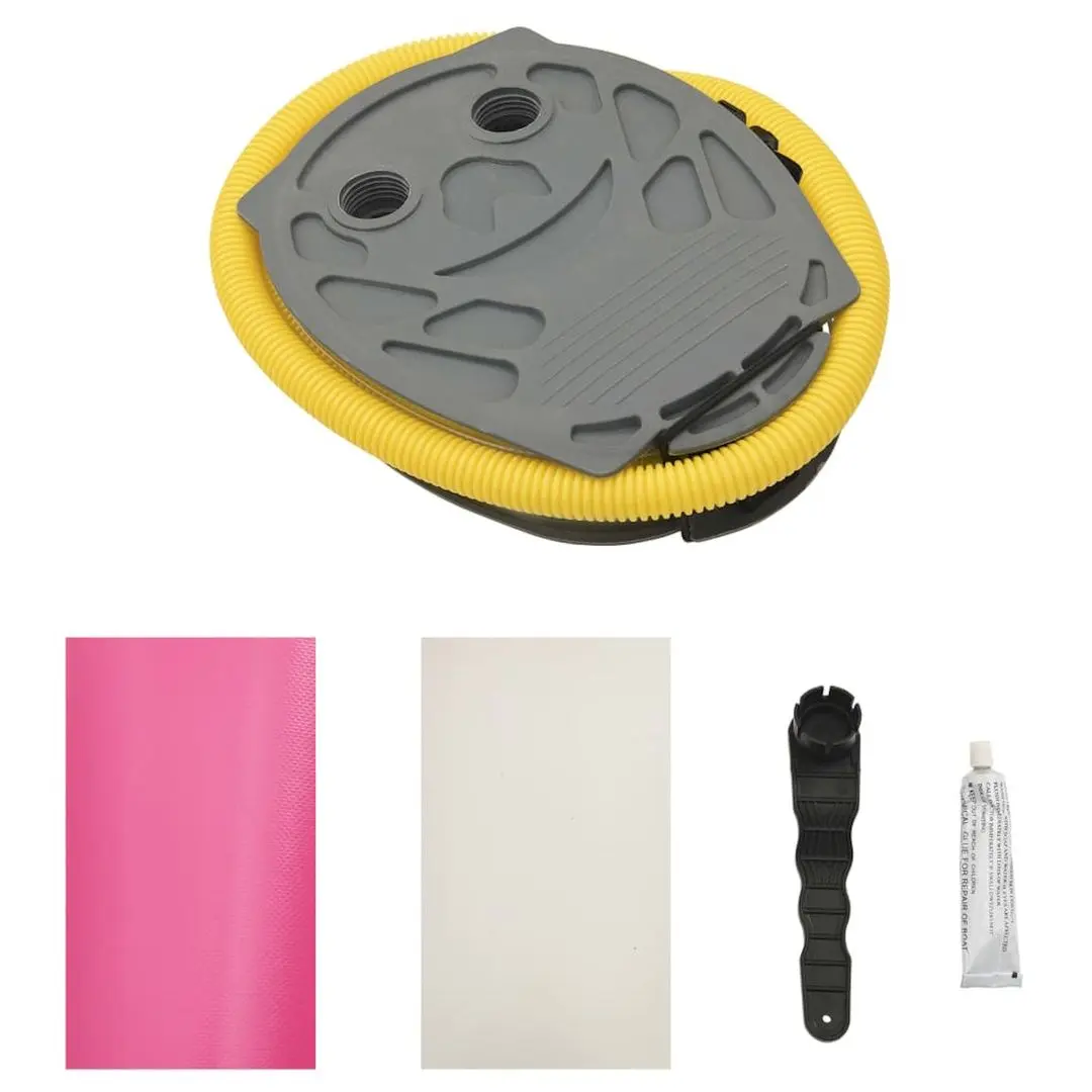 Rulou gonflabil pentru yoga VidaXL 92715 120x75 (Pink)