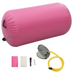 Rulou gonflabil pentru yoga VidaXL 92715 120x75 (Pink) Thumb