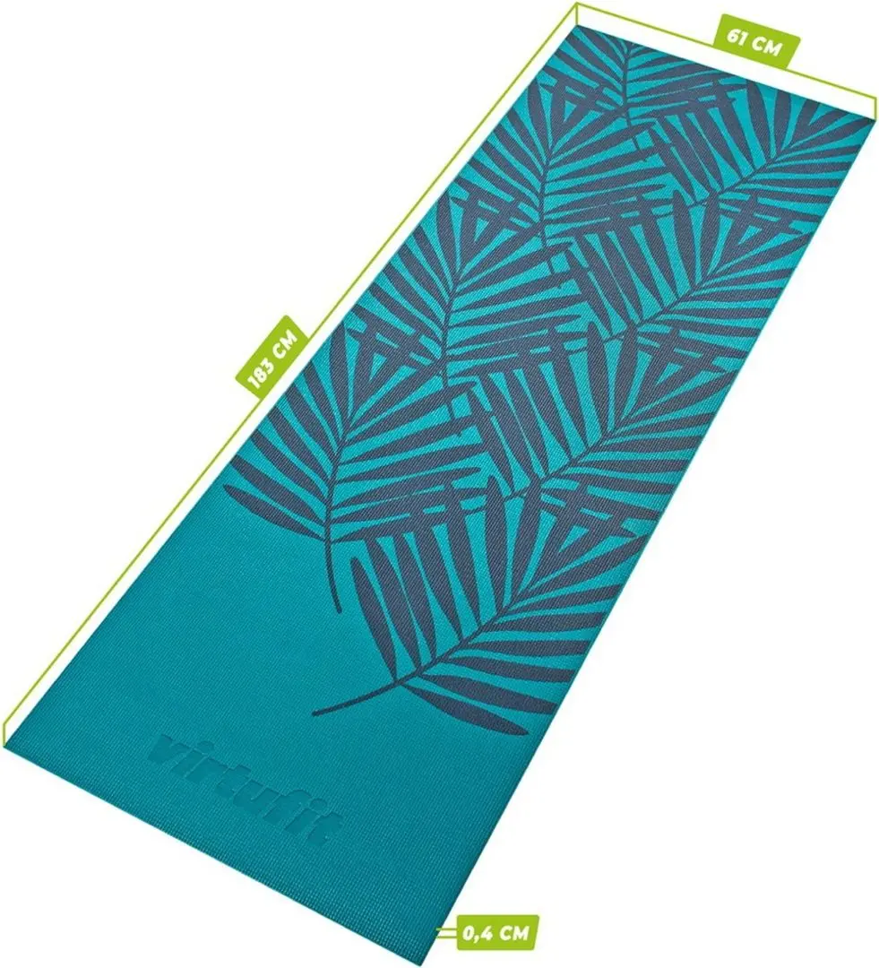 Covoraș pentru yoga VirtuFit Premium VF01050 (Ocean Green Forest) - 5