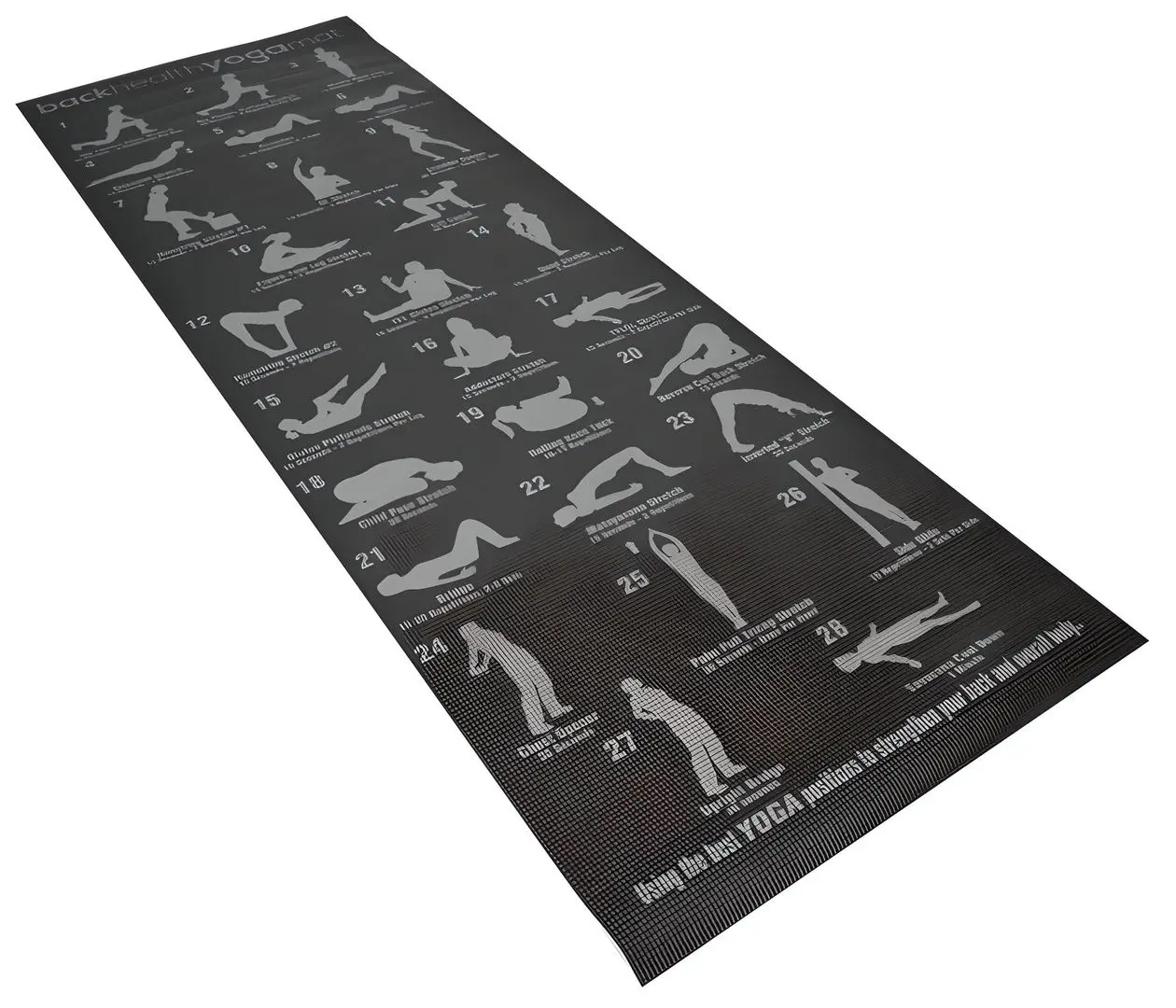 Covoras pentru yoga Yogi Plan F27B (Black)