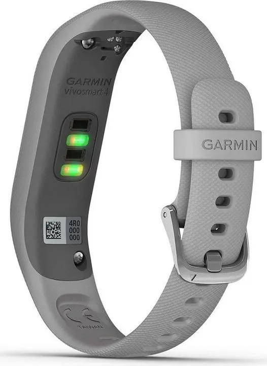 Bratara de fitness Garmin Vivosmart 4 Silver With Gray Band S/M (010-01995-22)