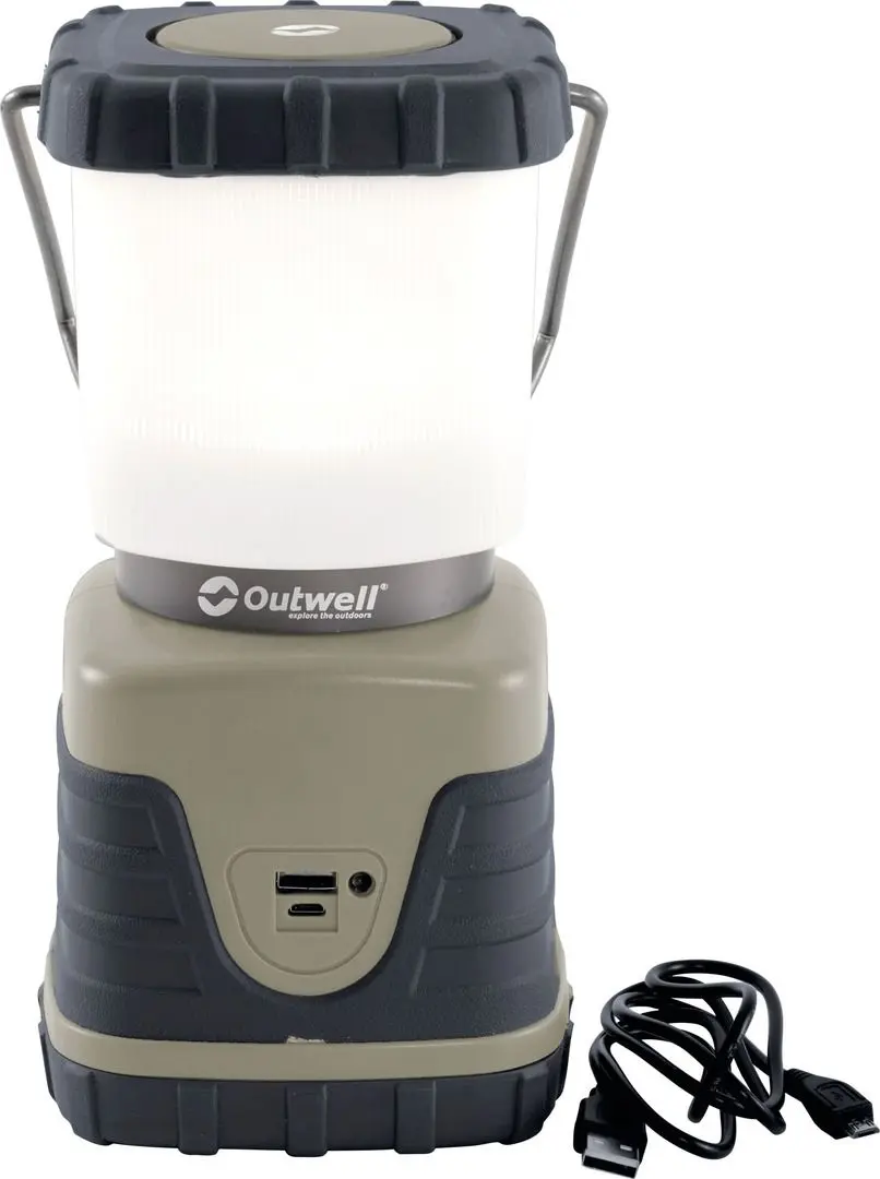 Lanterna LED Outwell Carnelian DC 600 (Black/Beige)