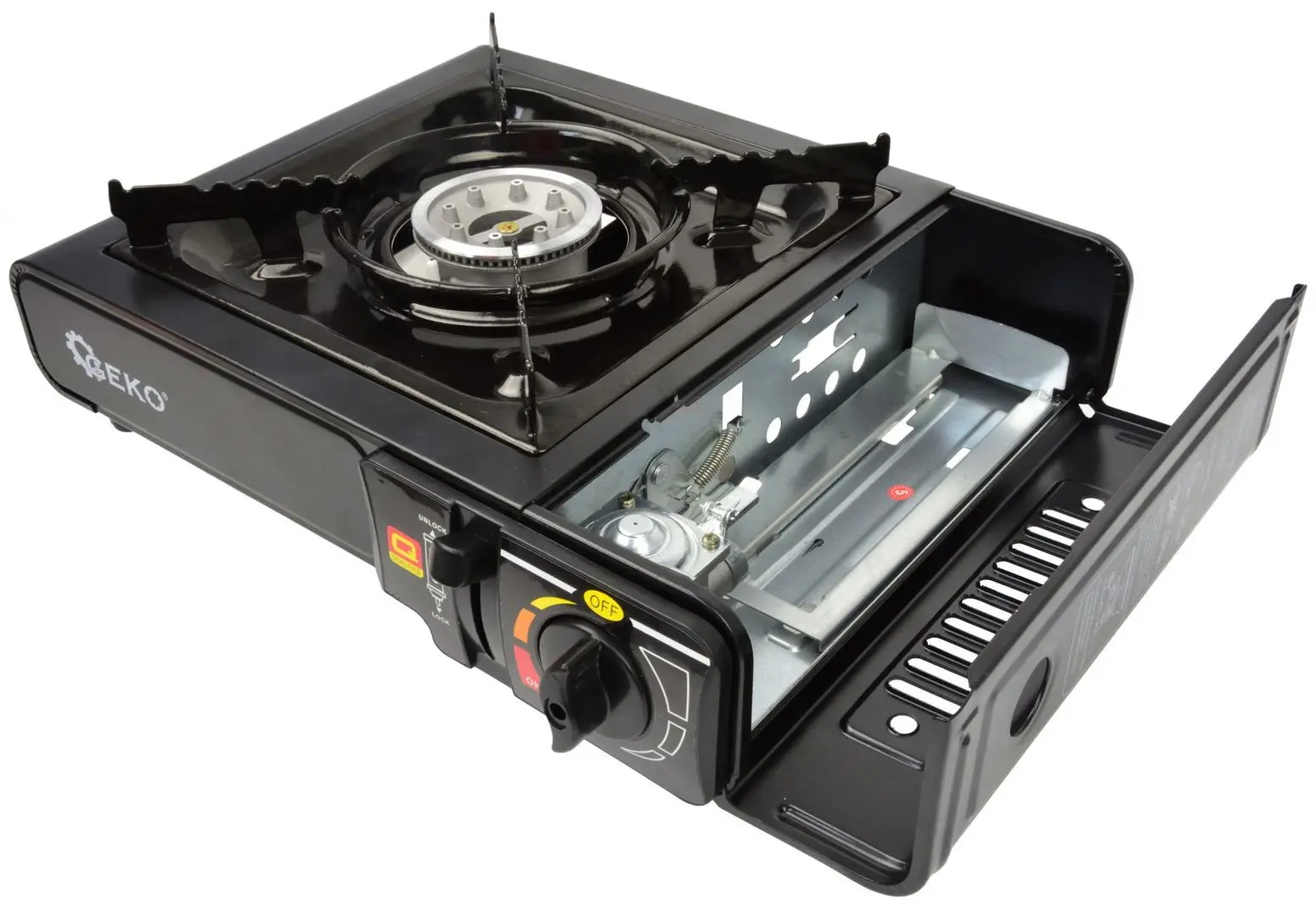 Плита газовая туристическая Geko G80521 (Black) - 7