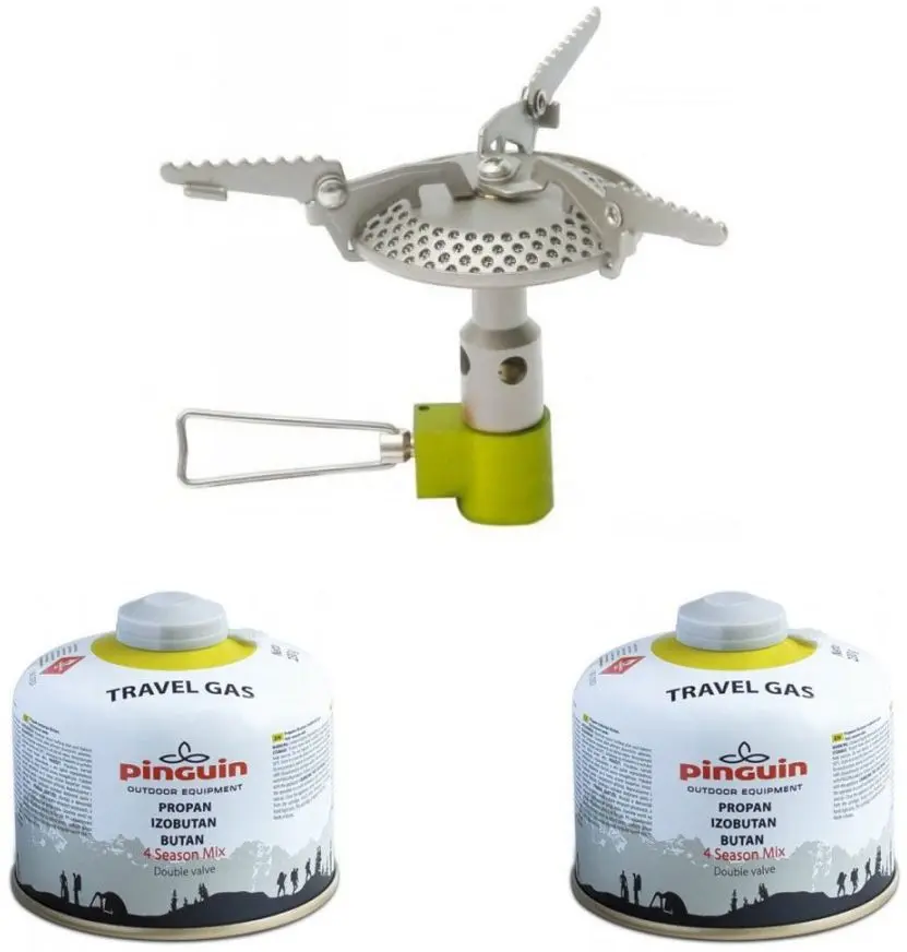 Комплект газовый кемпинг Pinguin Surpass Steel + Travel Gas 230g