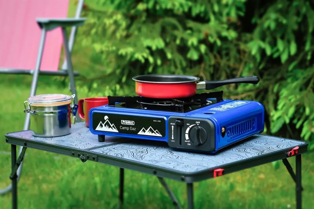 Плита газовая туристическая Promis Camp Gaz KGC100 (Blue) - 2