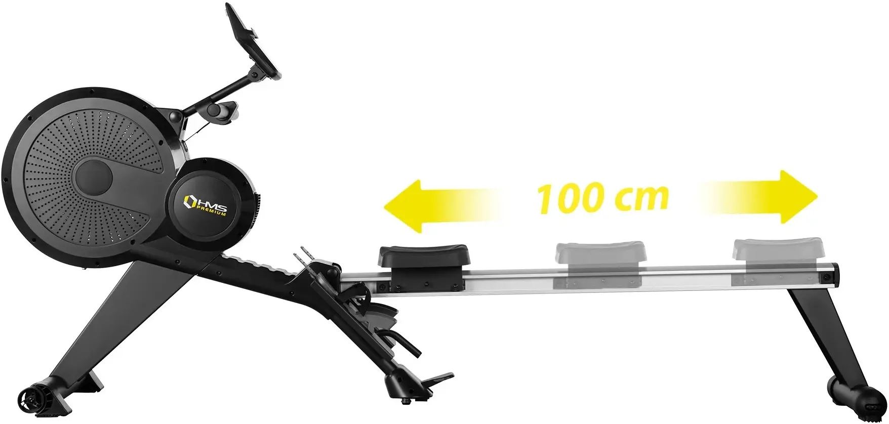 Гребной тренажер HMS Premium ZM1856 (Black/Grey) - 2