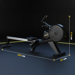 Гребной тренажер HMS Premium ZM1856 (Black/Grey) Thumb