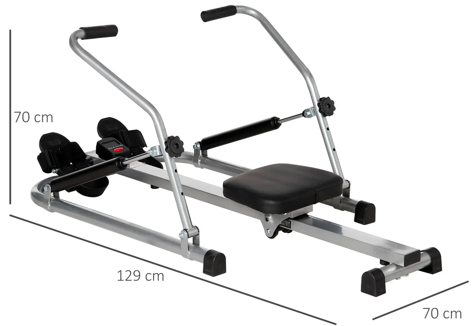 Гребной тренажер Homcom A90-276 (Grey/Black) - 2