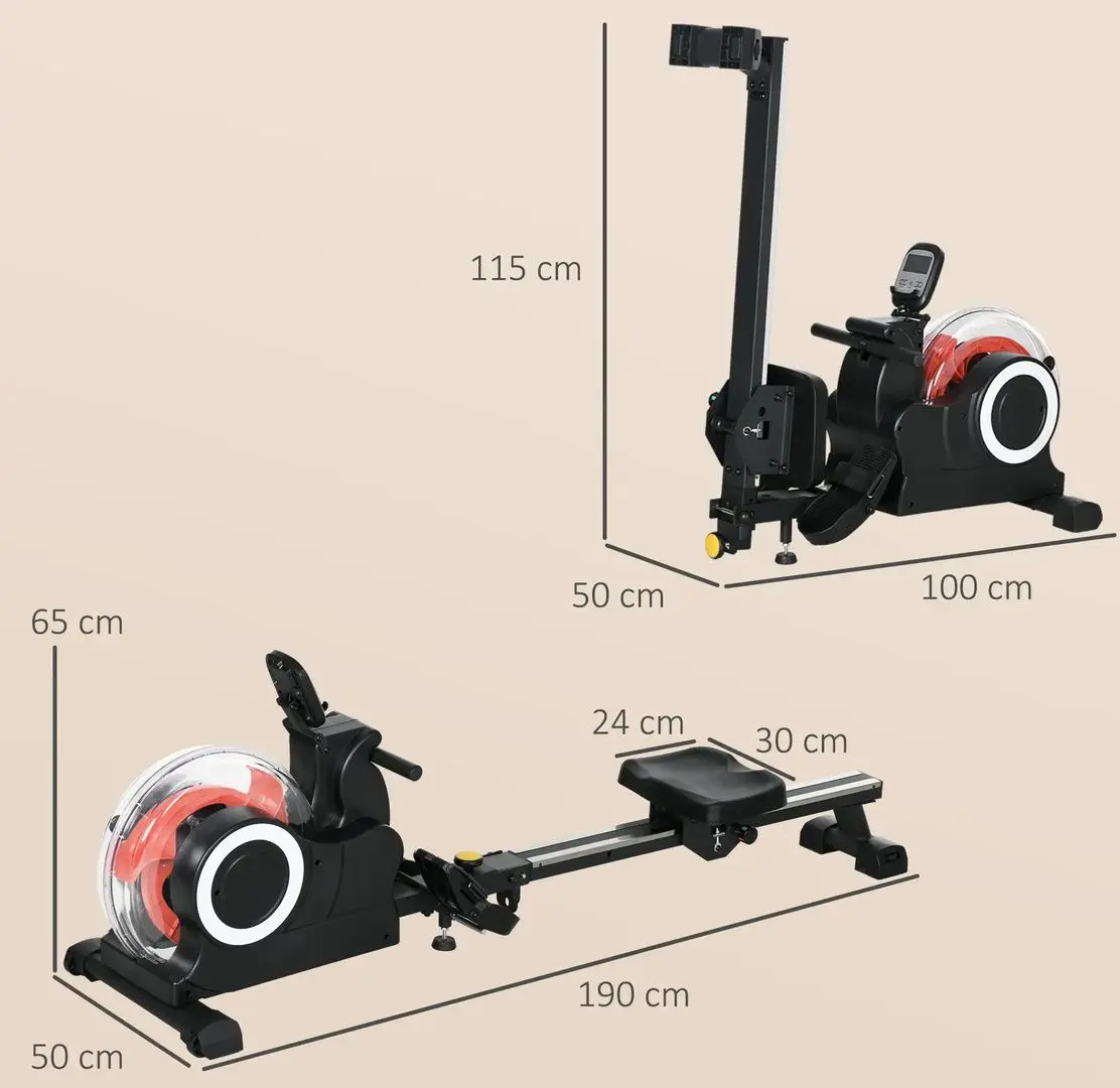 Гребной тренажер Sportnow A90-362V00BK (Black)