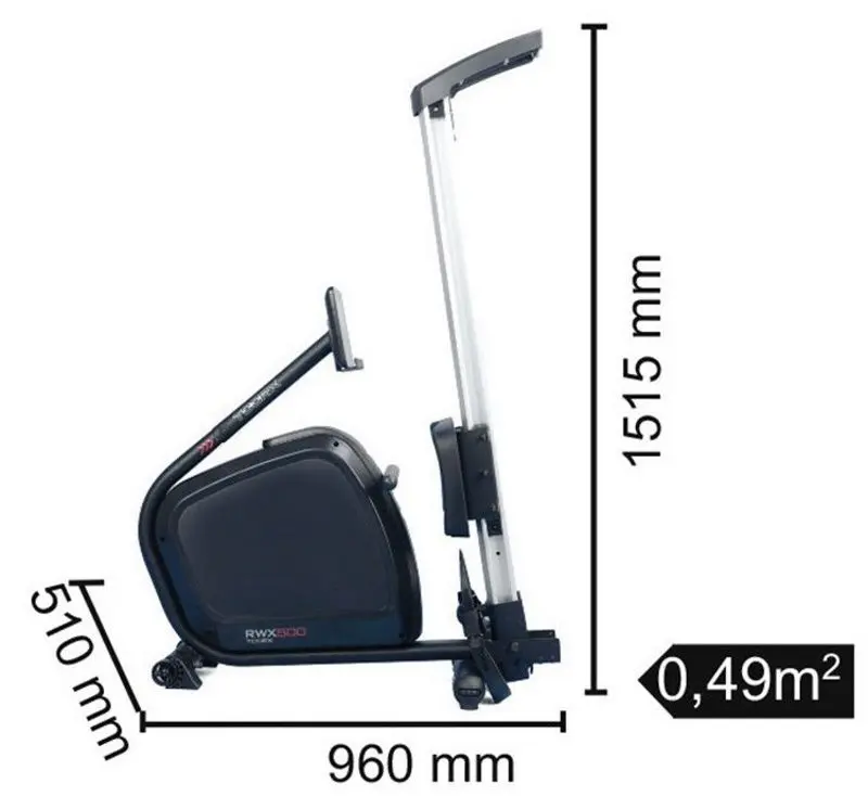 Aparat de vaslit Toorx Chrono Line RWX-500 (Black)