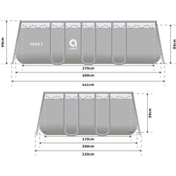 Piscina cu cadru Avenli 2817 400x200cm Set (Grey) Thumb