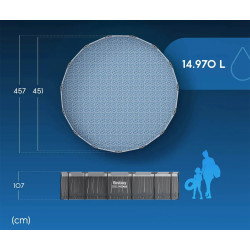 Каркасный бассейн 13в1 Bestway 561GD (Grey) Thumb