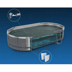 Каркасный бассейн 18в1 Bestway 56448-M (Grey) Thumb