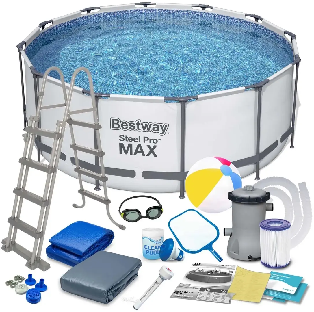 Каркасный бассейн 18в1 Bestway MegaSet 56420 (White)