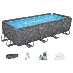 Piscina cu cadru Bestway APX 365 561KABW (Grey/Blue) Thumb