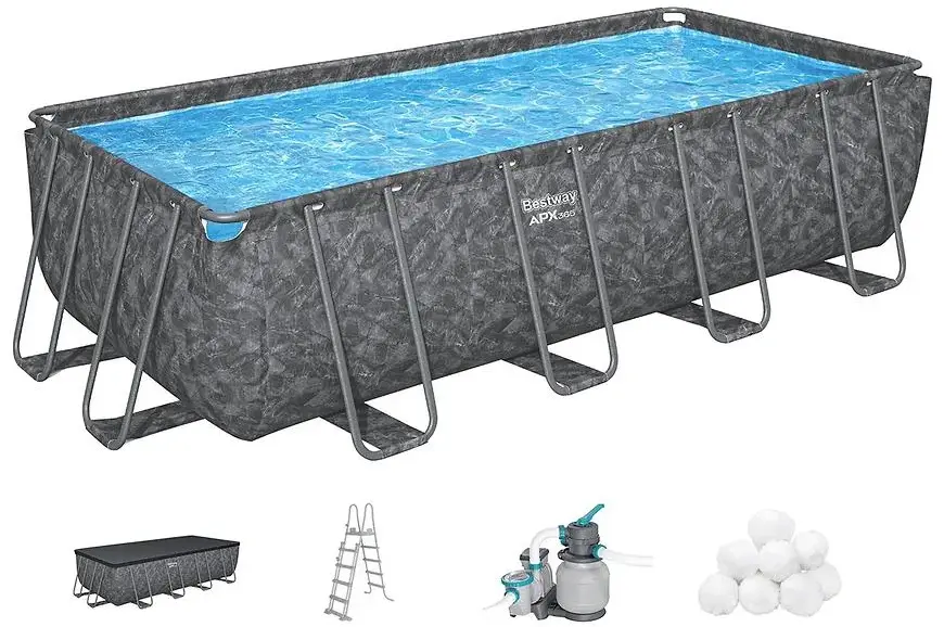 Piscina cu cadru Bestway APX 365 561KABW (Grey/Blue) - 3