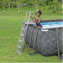 Piscina cu cadru Bestway APX 365 561KABW (Grey/Blue) Thumb
