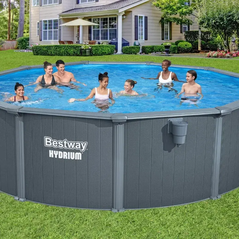 Piscina cu cadru Bestway Hydrium 561CUBW (Grey/Blue) - 2