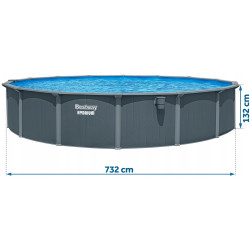 Piscina cu cadru Bestway Hydrium 561RPBW (Grey/Blue) Thumb