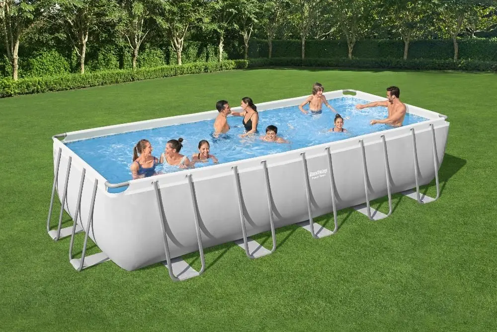 Piscina cu cadru Bestway Power Steel 5612B BW (Grey) - 5