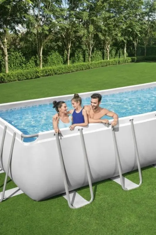 Piscina cu cadru Bestway Power Steel 5612B BW (Grey) - 4