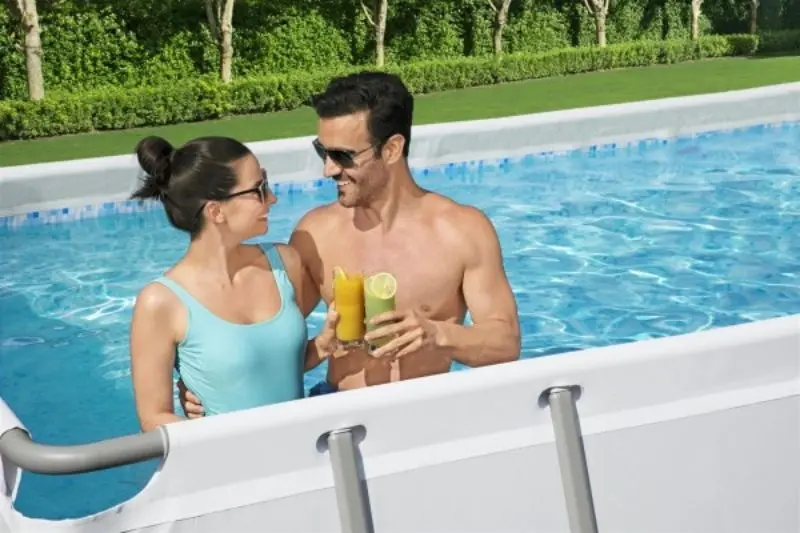 Piscina cu cadru Bestway Power Steel 5612B BW (Grey) - 3