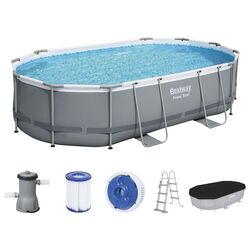 Piscina cu cadru Bestway Power Steel 56448 (Grey) Thumb