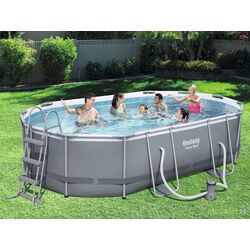 Piscina cu cadru Bestway Power Steel 56448 (Grey) Thumb