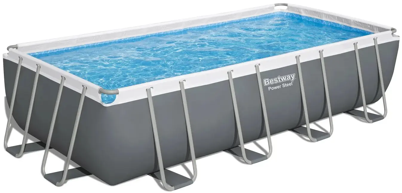 Piscina cu cadru Bestway Power Steel 56465N-17W1 (Grey/Blue) - 2