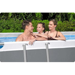 Piscina cu cadru Bestway Power Steel 56465N-17W1 (Grey/Blue) Thumb