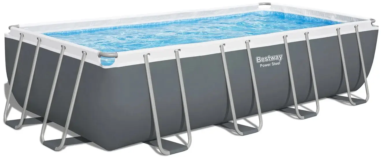 Piscina cu cadru Bestway Power Steel 56465N-17W1 (Grey/Blue) - 3