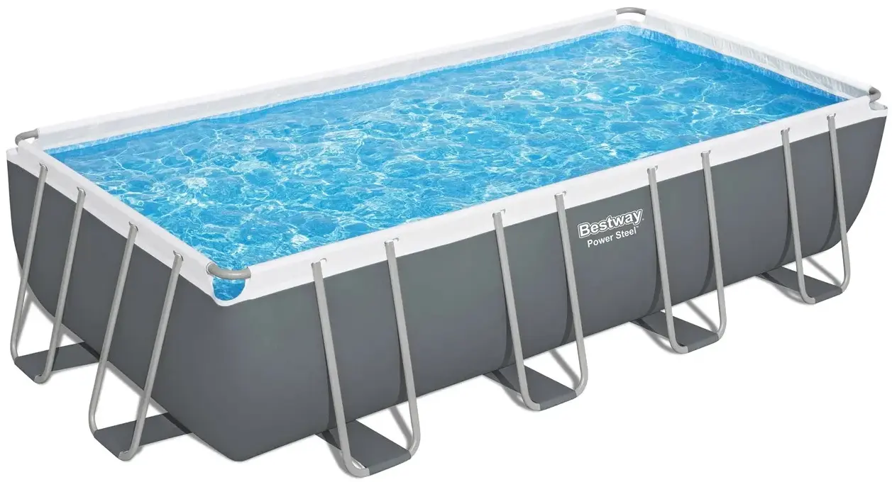 Piscina cu cadru Bestway Power Steel 56465N-17W1 (Grey/Blue) - 4