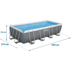 Piscina cu cadru Bestway Power Steel 56465N-17W1 (Grey/Blue) Thumb