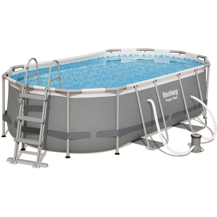 Piscina cu cadru Bestway Power Steel 56620 (Grey)