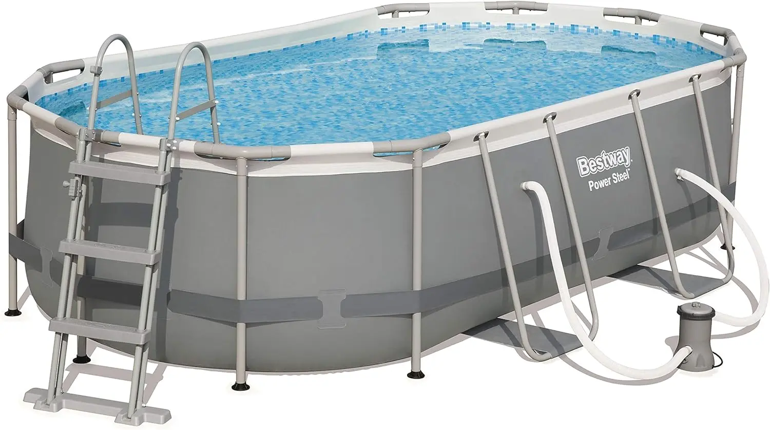 Piscina cu cadru Bestway Power Steel 56620 (Grey)