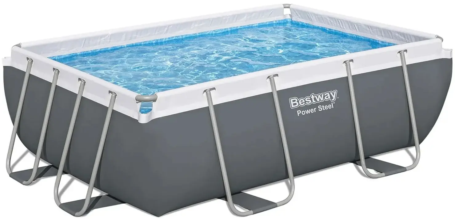Каркасный бассейн Bestway Power Steel 56629N-15W1 (Grey/Blue) - 2