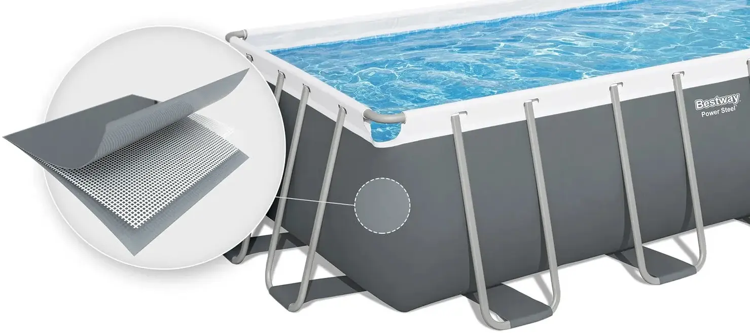 Piscina cu cadru Bestway Power Steel 56671N-17W1 (Grey/Blue) - 7
