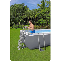 Piscina cu cadru Bestway Power Steel 56671N-17W1 (Grey/Blue) Thumb