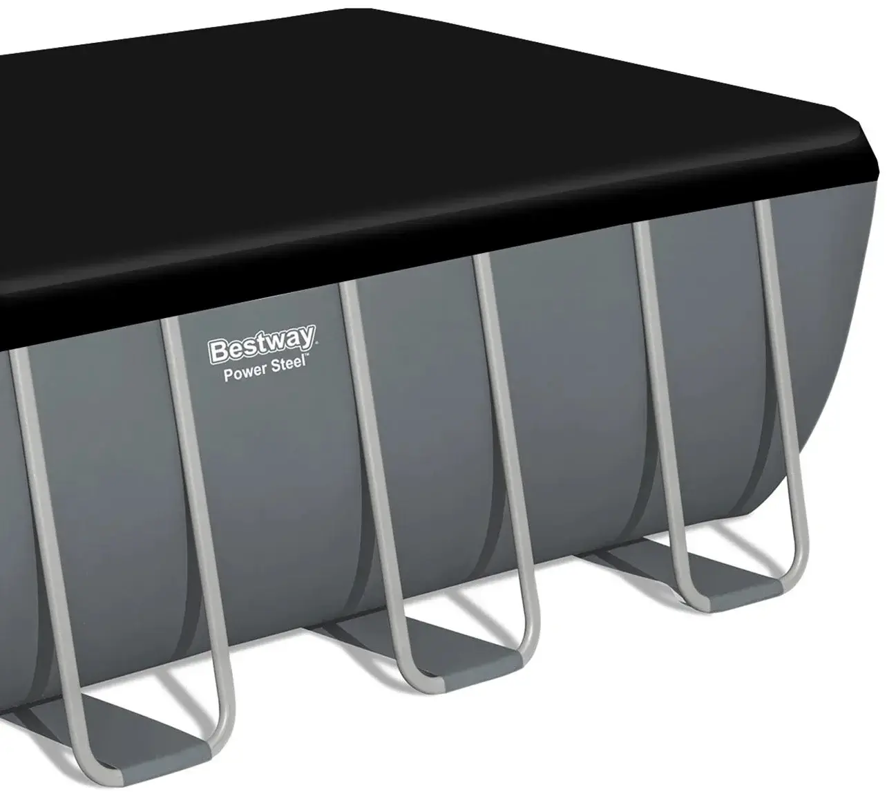Piscina cu cadru Bestway Power Steel 56671N (Grey/Blue) - 3